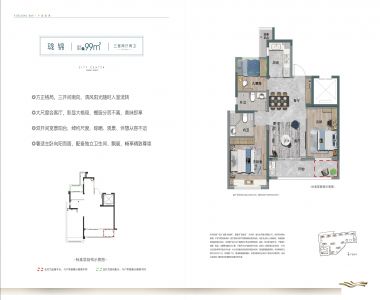 99 3室2厅2卫 99平