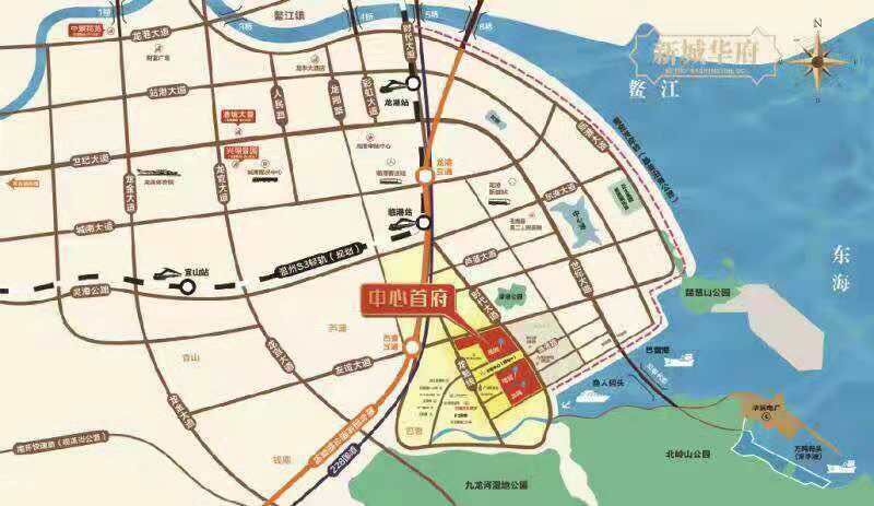 新城华府位置图